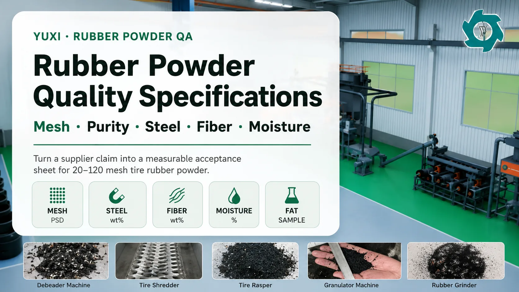 Rubber Powder Quality Specifications